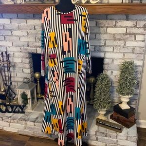 Abstract maxi dress.